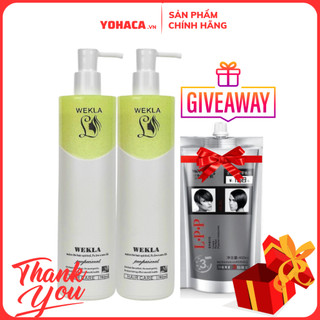 Bộ Dầu Gội Xả Wekla Phục Hồi Mềm Mượt Chống Rụng 780ml Đức (ringo)