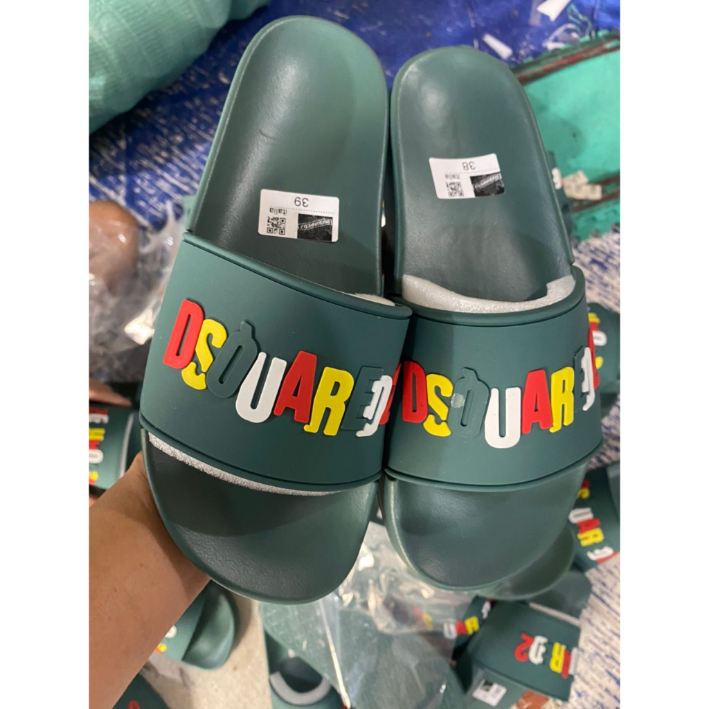 Dép quai ngang nam DSQ, Dép nam mẫu mới 2023 hot trend