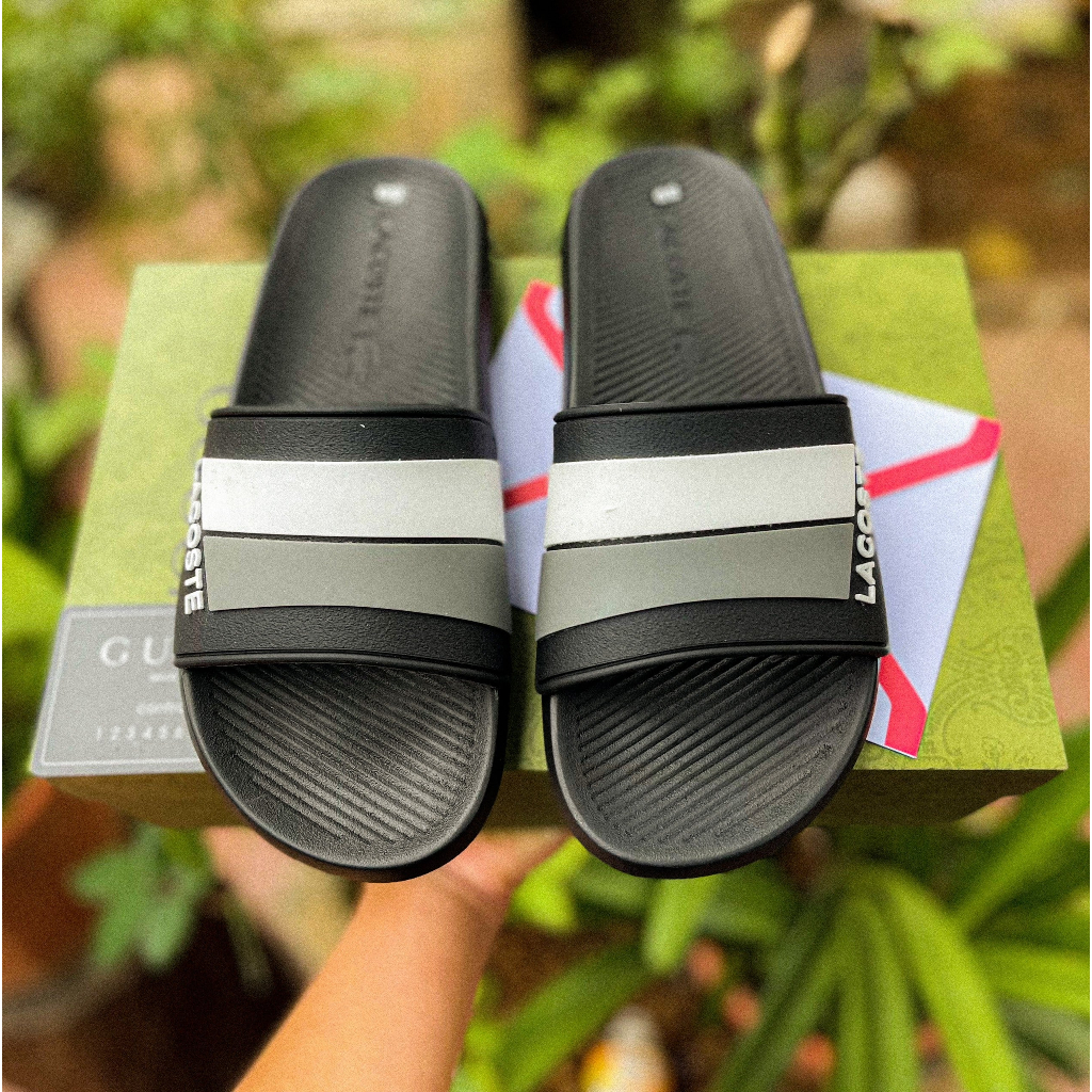 Dép Lacoste nam, Dép quai ngang nam cá sấu, Mẫu mới 2023 Siêu đẹp