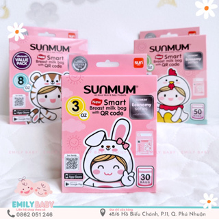 Túi trữ sữa SUNMUM Economy 90ml 150ml 240ml Thái Lan