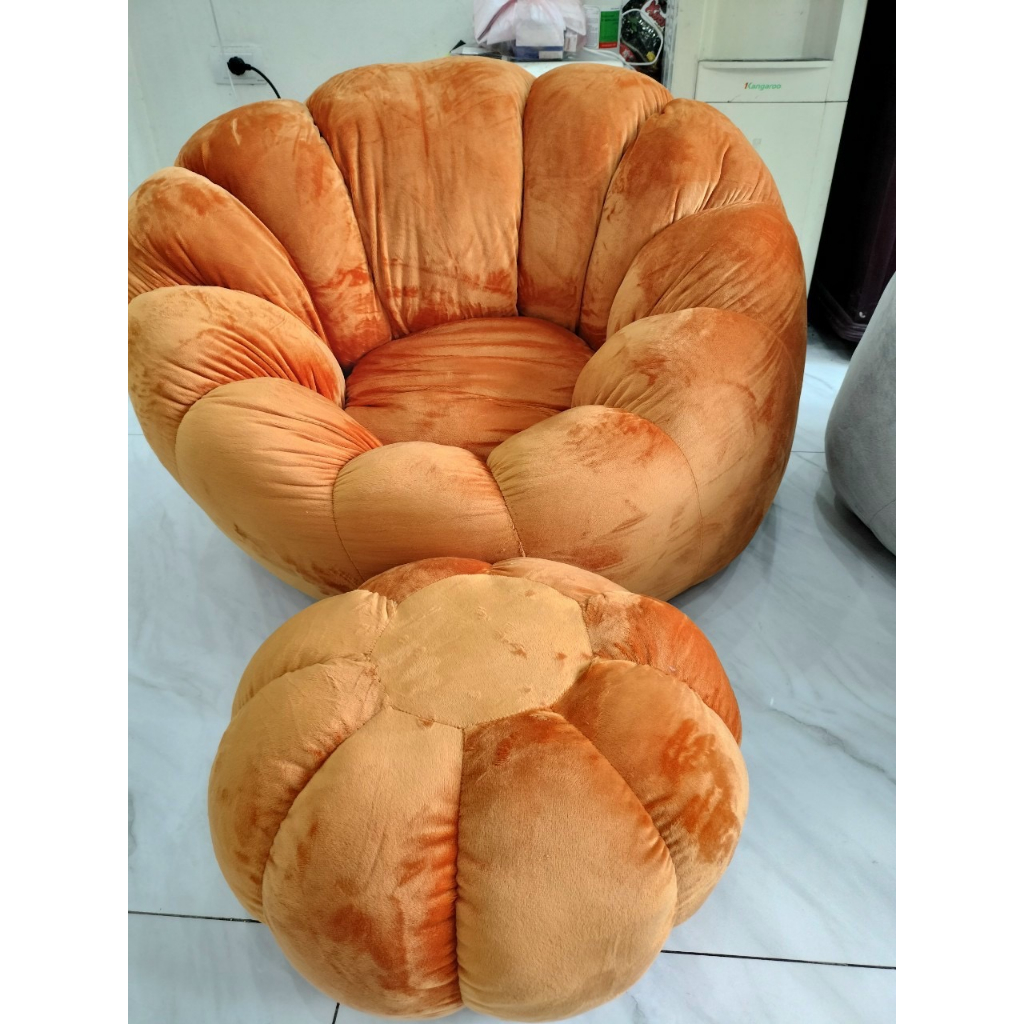 Ghế sofa Havana Bedding thư giãn dựa lưng hình bông hoa  ghế sofa lười thiết kế đơn giản ghế bệt ngồi tựa bông hoa
