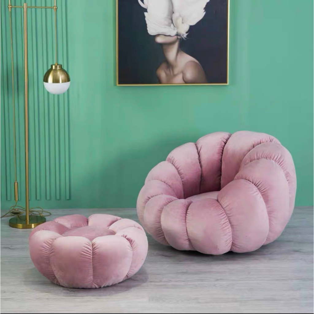 Ghế sofa Havana Bedding thư giãn dựa lưng hình bông hoa  ghế sofa lười thiết kế đơn giản ghế bệt ngồi tựa bông hoa