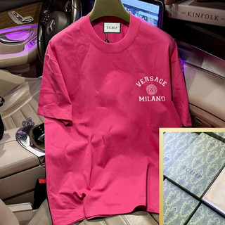Áo thun adlv versace form rộng tay lỡ chất cotton 100% cao cấp , áo phông nam nữ in hình versace milano