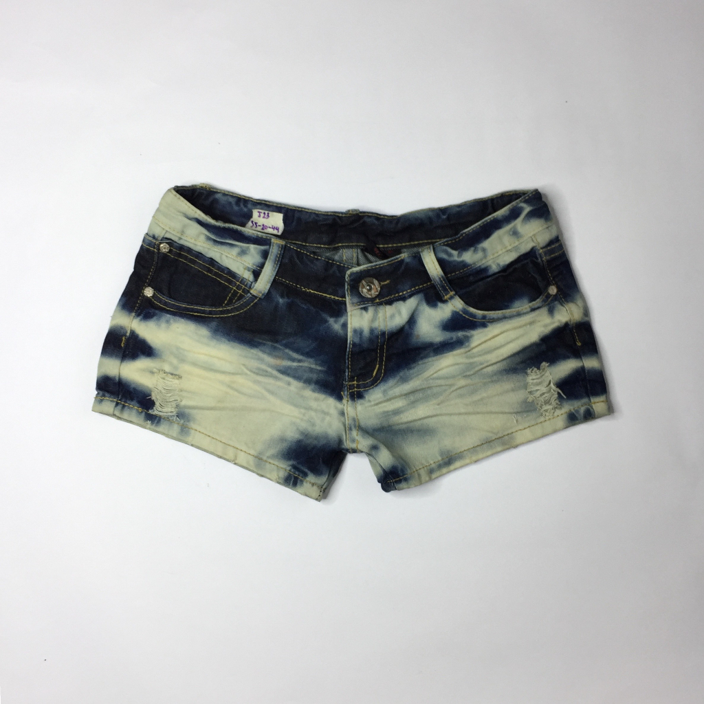 Quần short nữ chất jean phối rách thời trang trẻ trung năng động