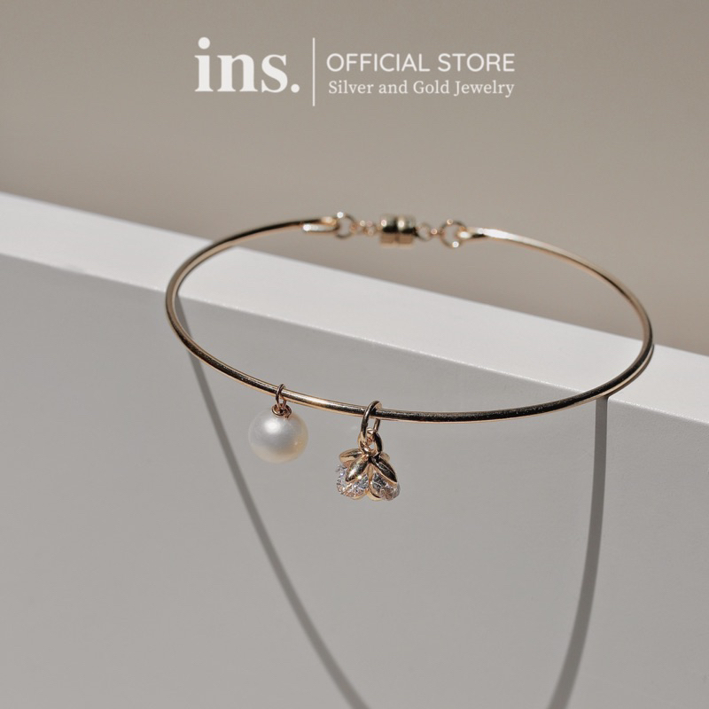 Kiềng tay nữ vàng bọc INS HOPE Bracelet / 14K Gold Filled phối charm cao cấp không phai