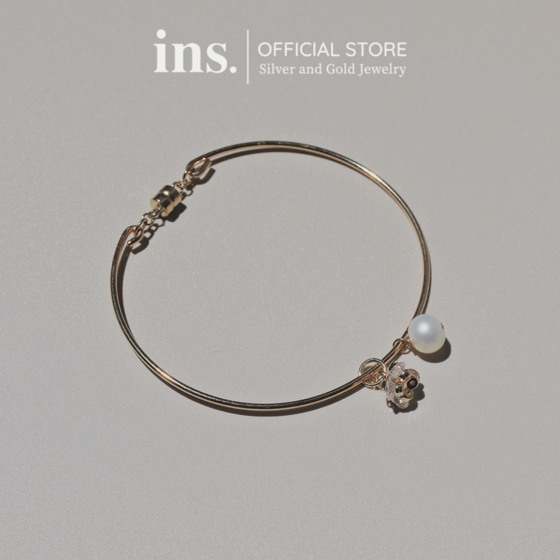 Kiềng tay nữ vàng bọc INS HOPE Bracelet / 14K Gold Filled phối charm cao cấp không phai