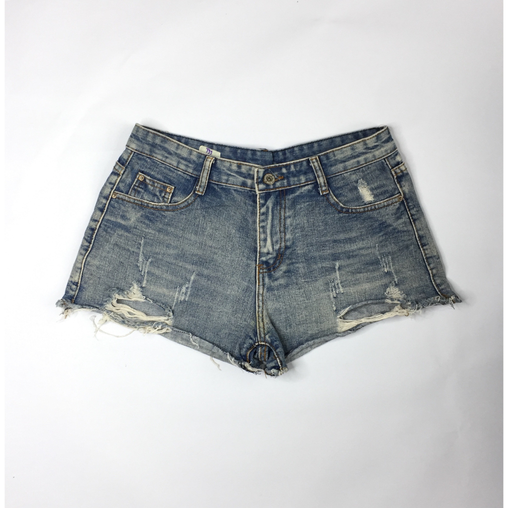 Quần short jean nữ ngắn cạp thấp hot trend thời trang phong cách thời thượng