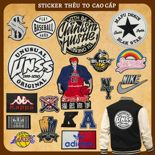 Sticker vải thêu cao cấp - CÓ SẴN KEO ỦI,Patch ủi dùng làm miếng vá Quần Áo,áo phao,BALO,quần jogger, đồ jeans, giày dép