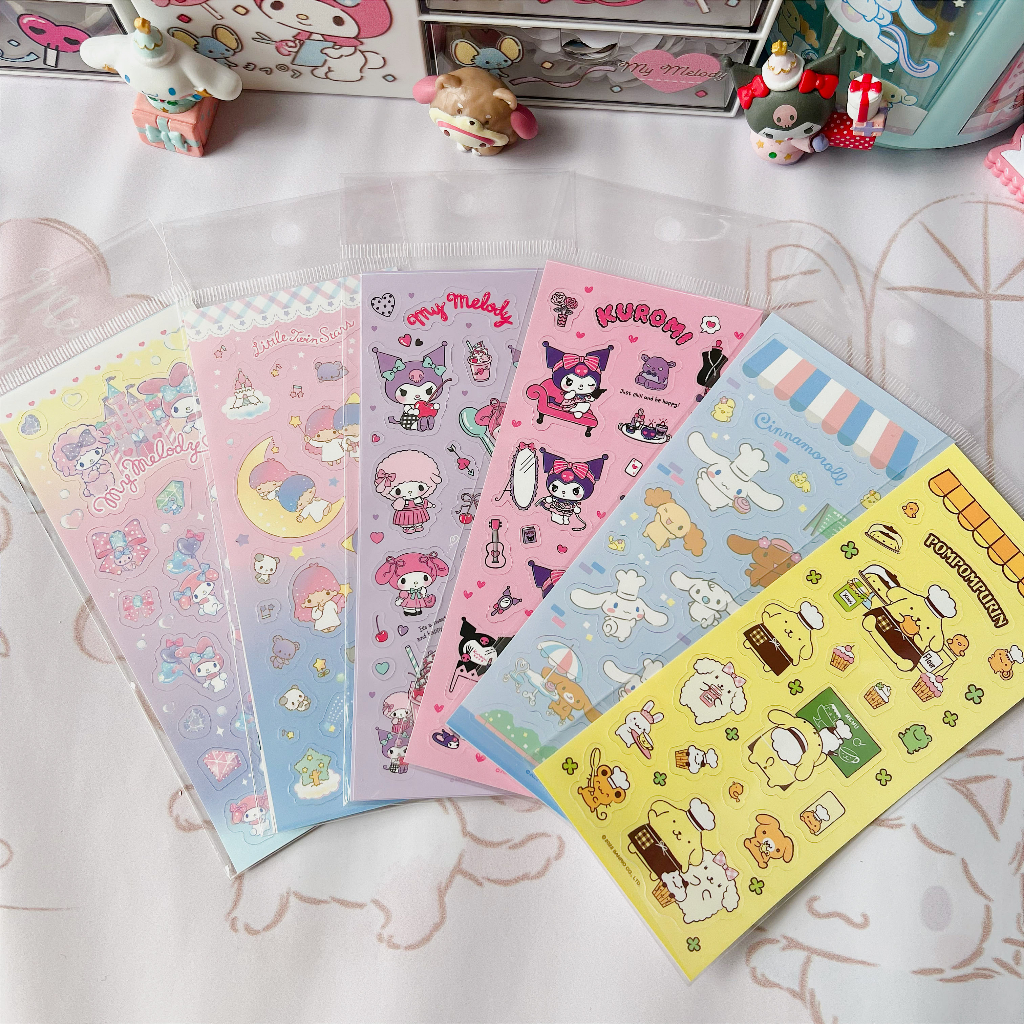 Zanmo tấm hình dán sticker hoạt hình sanrio kuromi dễ thương