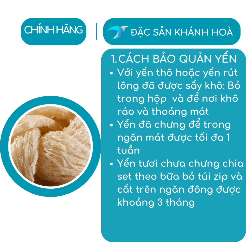 Chân Yến Thô 10g Ít Lông Chân Yến Loại  Khánh Hòa Chân Yến Sào Thô Nguyên Chất