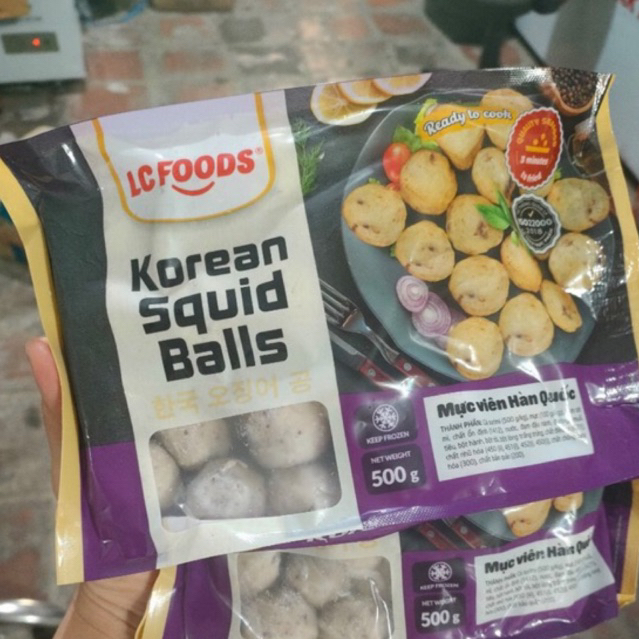 Mực viên Hàn Quốc LC túi 500g