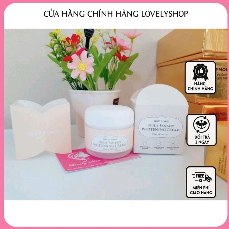 Kem Nâng Tông Da Chica Y Chico Nude Fantasy Whitening Cream GomiStore