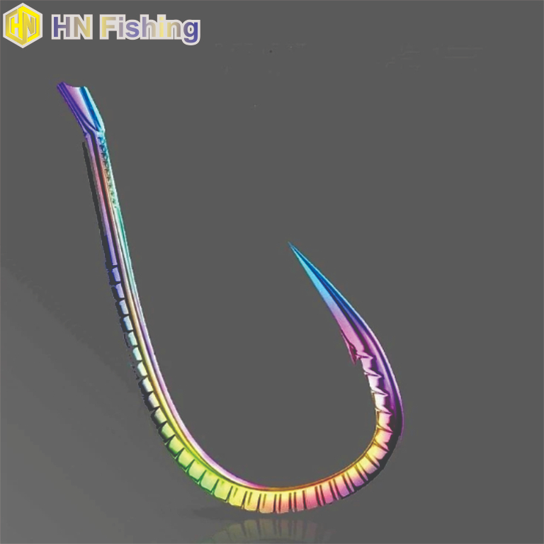 Lưỡi câu cá Titan Vảy Rồng 7 màu có ngạnh chuyên săn hàng. Đồ Câu Hoàng Nam