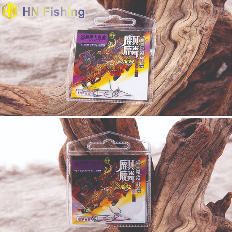 Lưỡi câu cá Titan Vảy Rồng 7 màu có ngạnh chuyên săn hàng. Đồ Câu Hoàng Nam