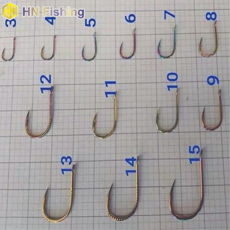 Lưỡi câu cá Titan Vảy Rồng 7 màu có ngạnh chuyên săn hàng. Đồ Câu Hoàng Nam
