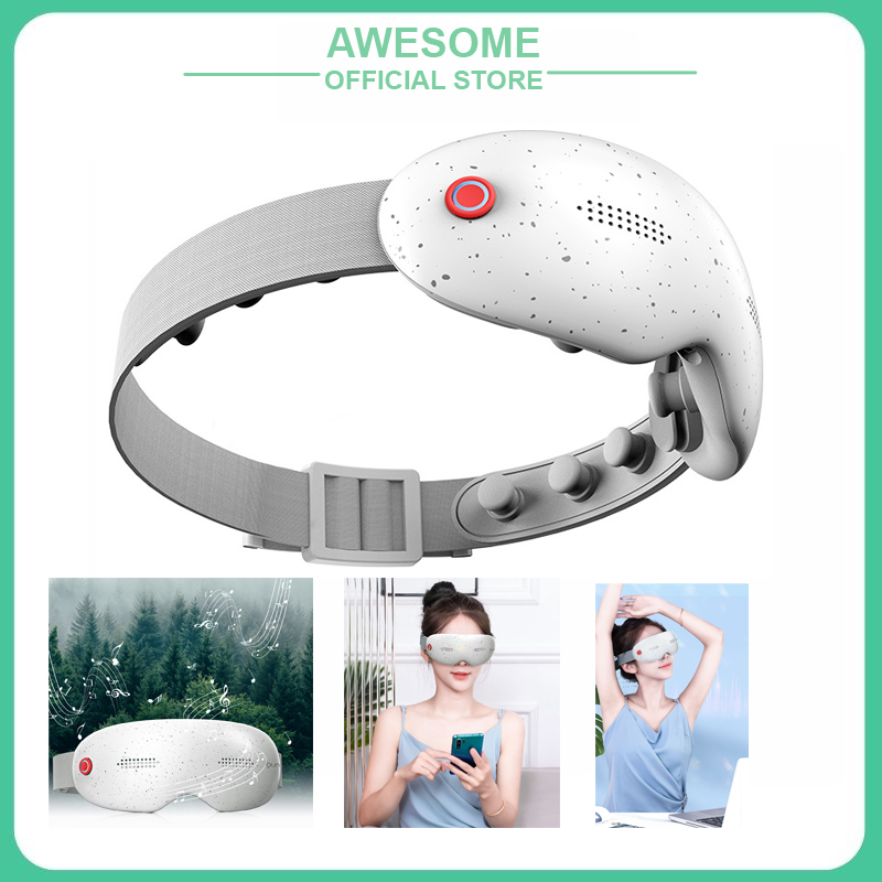 Máy Massage Mắt Thông Minh BUMAS BE01, không che tầm nhìn, kết nối Bluetooth, phát giọng nói tiếng Việt