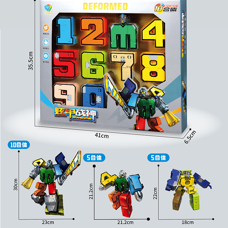 Đồ Chơi Lắp Ráp Robot Biến Hình Từ Các Con Số 0 - 9 Cho Bé Phát Triển Tư Duy - Đồ Chơi Sáng Tạo