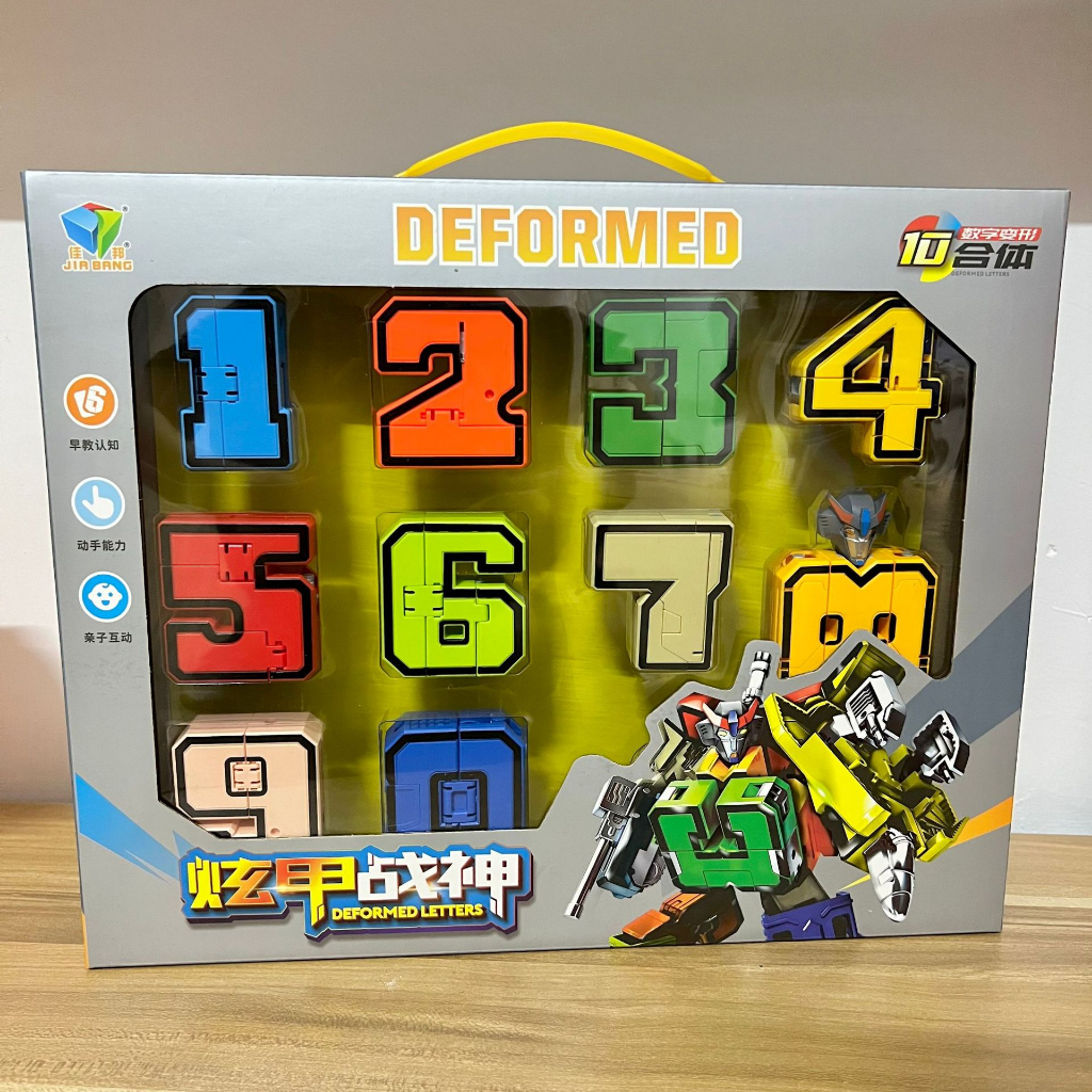 Đồ Chơi Lắp Ráp Robot Biến Hình Từ Các Con Số 0 - 9 Cho Bé Phát Triển Tư Duy - Đồ Chơi Sáng Tạo