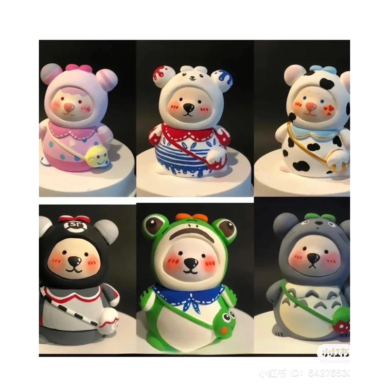 TƯỢNG THẠCH CAO TÔ MÀU GẤU BÉO ĐEO TÚI SIZE TO