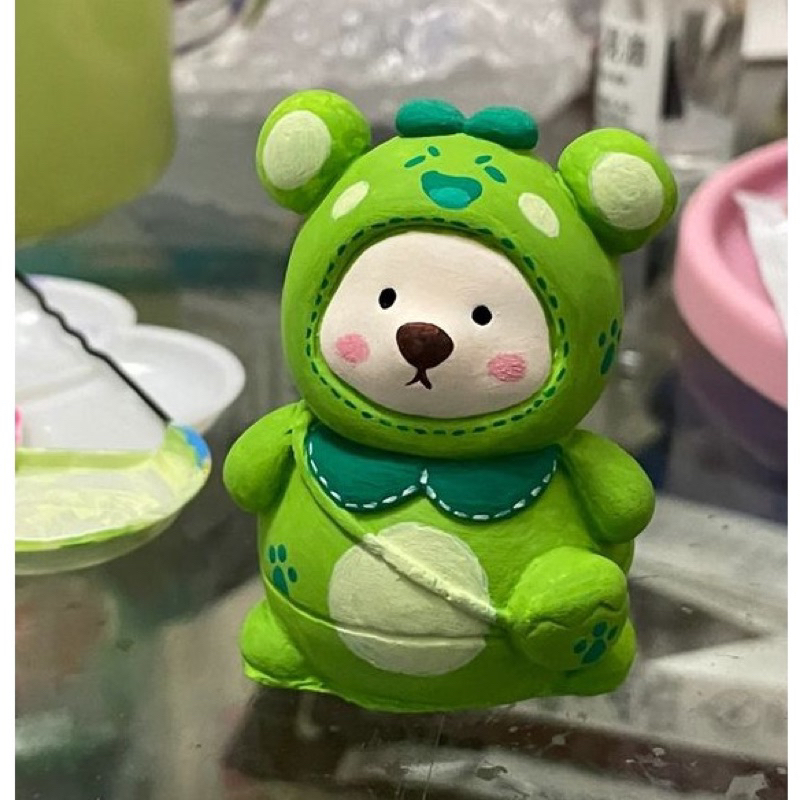 TƯỢNG THẠCH CAO TÔ MÀU GẤU BÉO ĐEO TÚI SIZE TO