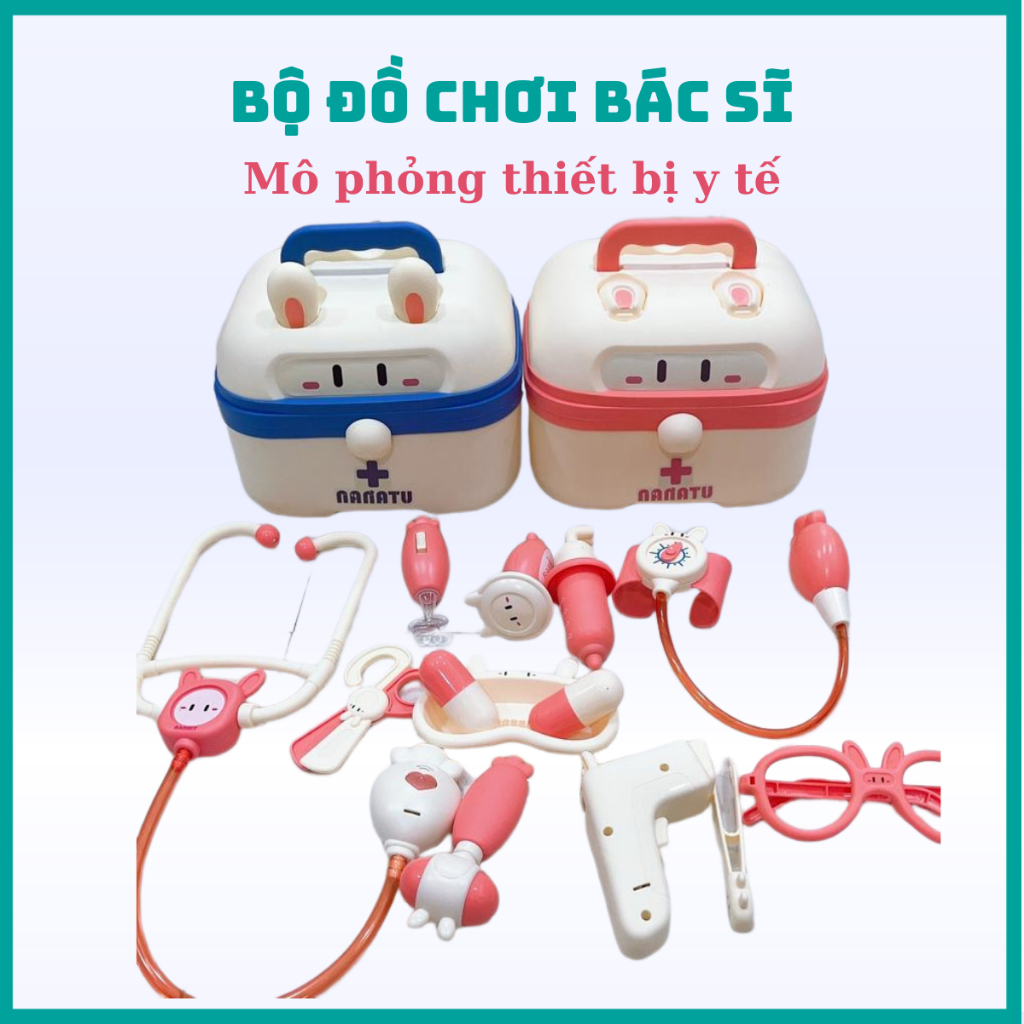 Đồ Chơi Nhập Vai Bác Sĩ Phiên Bản Thỏ Nana 36 Chi Tiết - Cho Bé Tập Làm Bác Sĩ