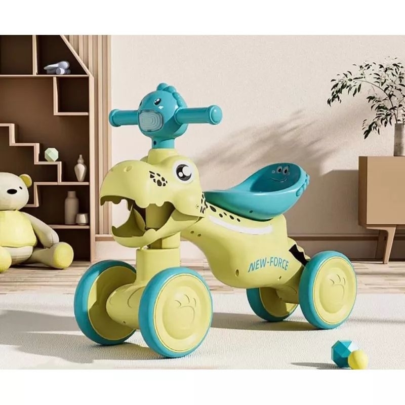 Xe chòi chân khủng long có nhạc và đèn cực xinh cho bé 😍🌷🎈