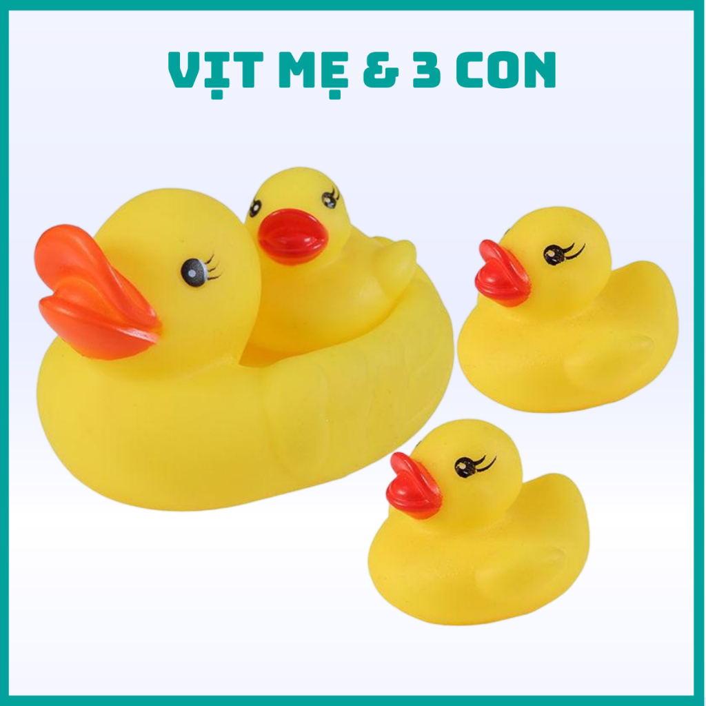 4 Con Vịt Thả Bồn Tắm Siêu Cute, Vịt Mẹ Và 3 Con Thả Bồn Tắm