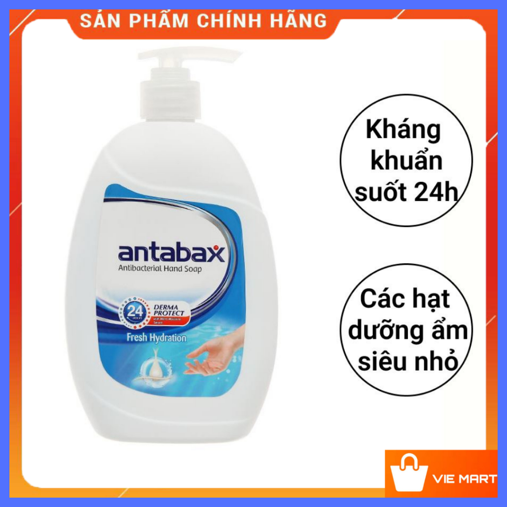 Nước rửa tay Antabax sảng khoái chai 500ml