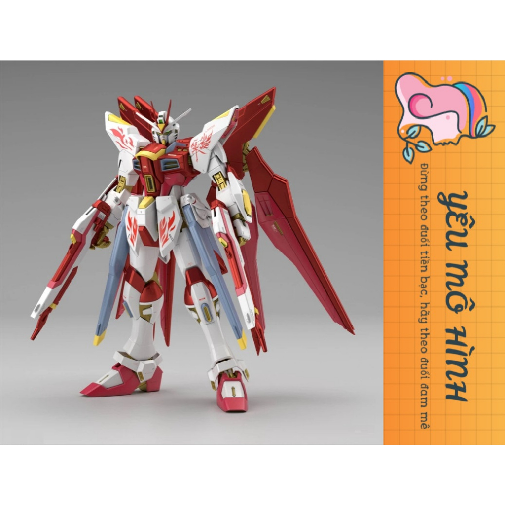 Mô hình Gundam MG Strike Freedom Red Vermillion Bird Tặng kèm base trưng bày Độc lạ và Decal cà