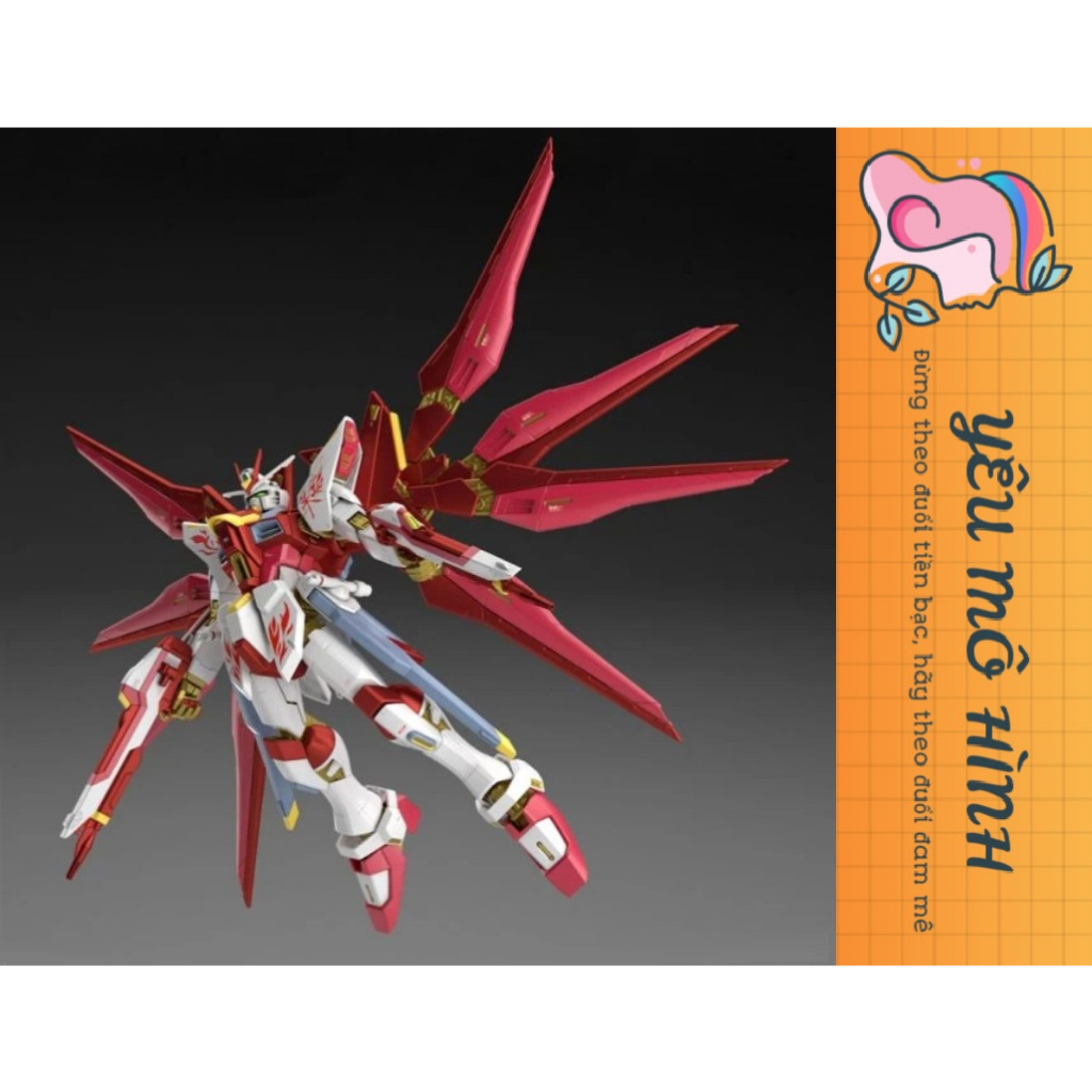 Mô hình Gundam MG Strike Freedom Red Vermillion Bird Tặng kèm base trưng bày Độc lạ và Decal cà