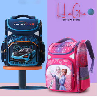 Balo cho bé trai - gái tiểu học, ba lô học sinh nam nữ đi học cấp 1 chống gù, siêu nhẹ, cặp sách cho bé