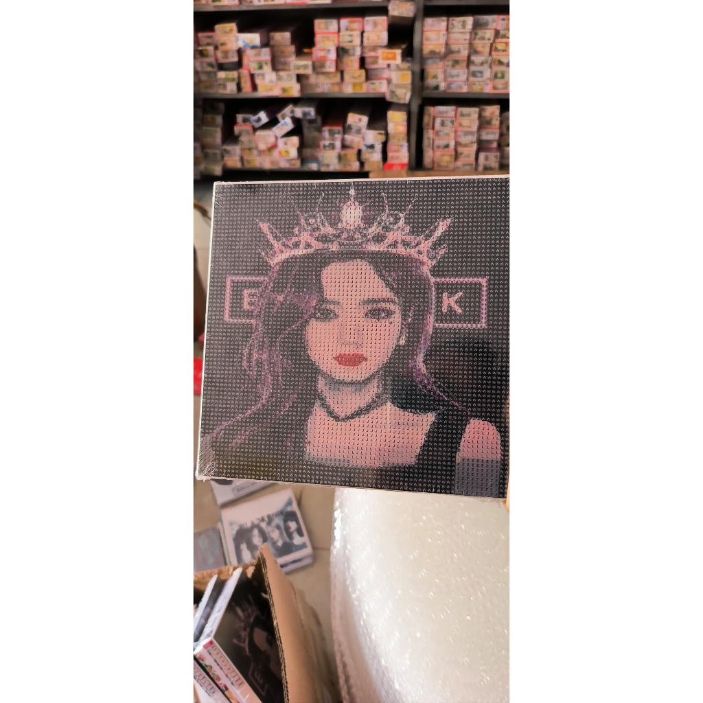Tranh đính đá 5D BLACK PINK  20x20cm - Tự làm tranh LISA JENNIE ROSE JISOO hoạt hình dễ thương
