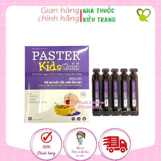 Paster Kids Gold Ống - Siro ăn ngon, Tăng cường sức đề kháng, giúp bé hết biếng ăn, hộp 20 ống