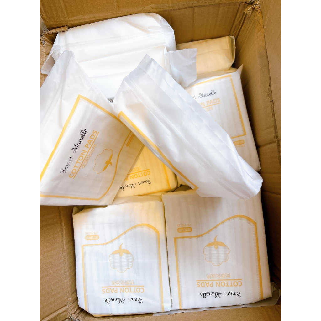 Bông Tẩy Trang Cotton Pads 222 Miếng Túi Zip- Hàng Chính Hãng Bông Tẩy Trang