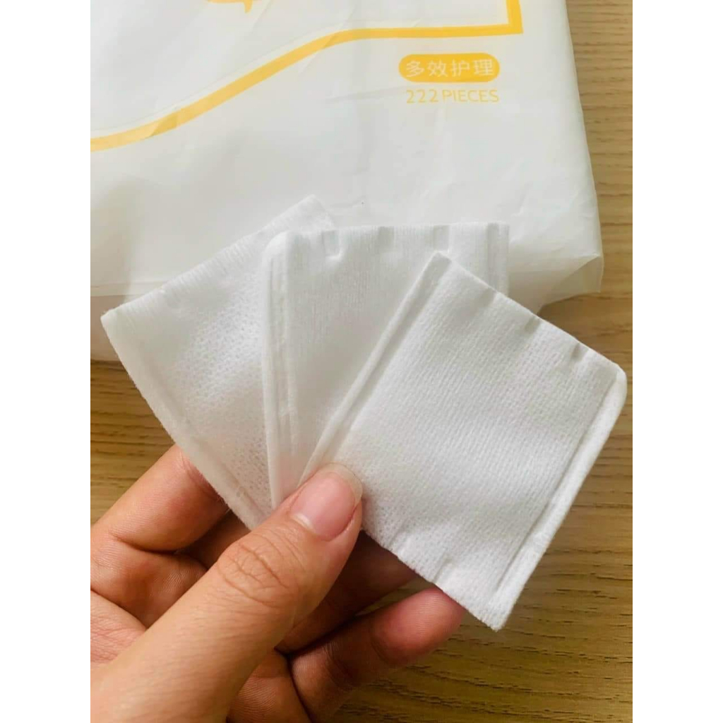 Bông Tẩy Trang Cotton Pads 222 Miếng Túi Zip- Hàng Chính Hãng Bông Tẩy Trang