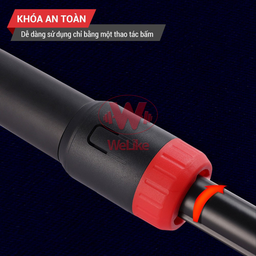 Xà đơn treo tường chống xoay Welike - Thanh xà đơn gắn cửa đa năng tập gym thế hệ mới kích thước tùy chỉnh từ 70-160cm