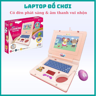 Đồ Chơi Laptop Trẻ Em Phát Sáng, Phát Nhạc Và Có Chuột Cho Bé