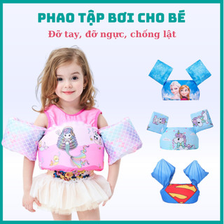 Phao Bơi Liền Thân Nâng Tay, Đỡ Ngực, Chống Lật An Toàn Cho Bé
