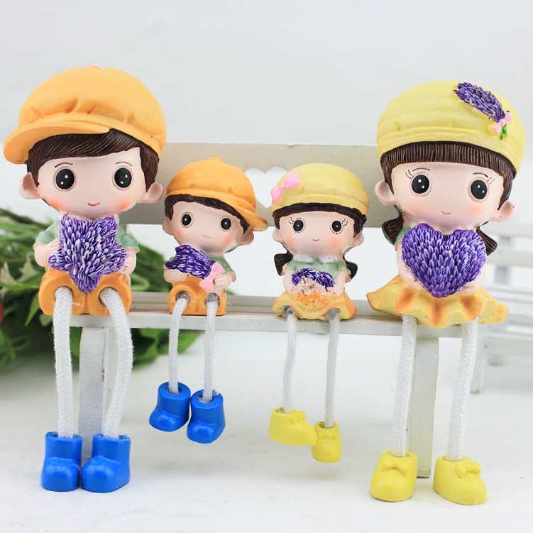 Bộ gia đình ôm tim sao lavender
