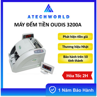 Máy đếm tiền nhật bản oudis 3200a nhỏ gọn độ chính xác cao - hàng chính hãng - bh 1 năm - có xuất vat