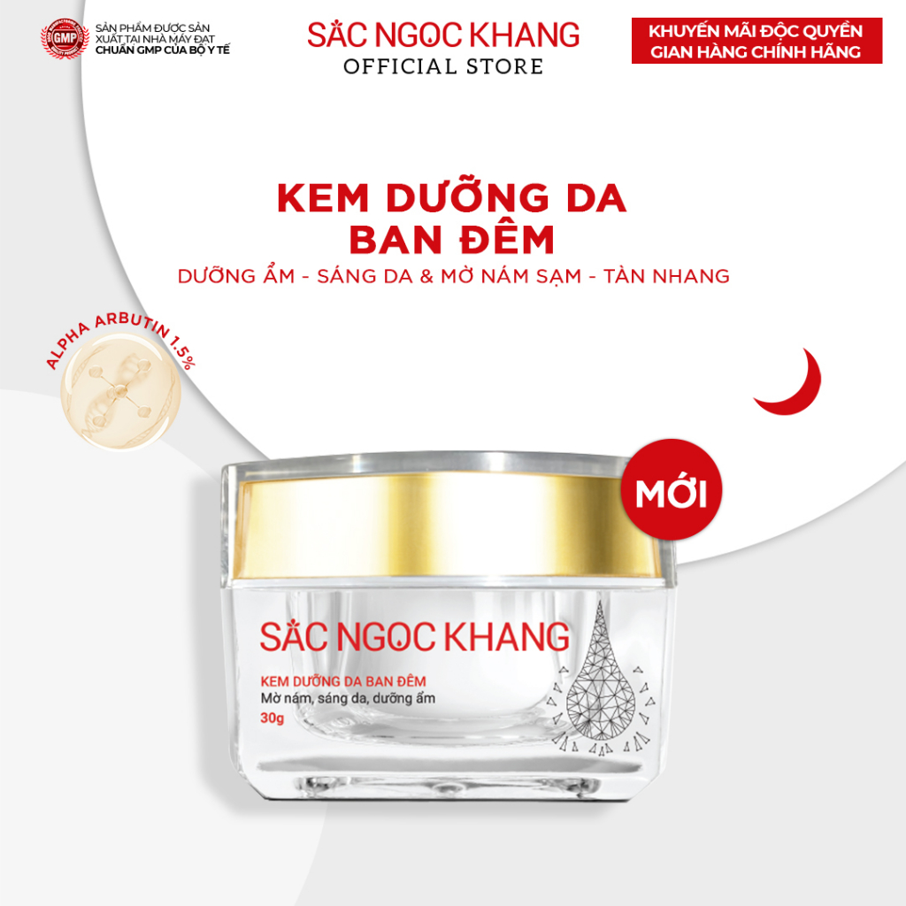 Bộ Combo Dưỡng Da Sắc Ngọc Khang [Serum Dưỡng Trắng Da Vitamin C + Kem Dưỡng Da Ban Ngày/Đêm]