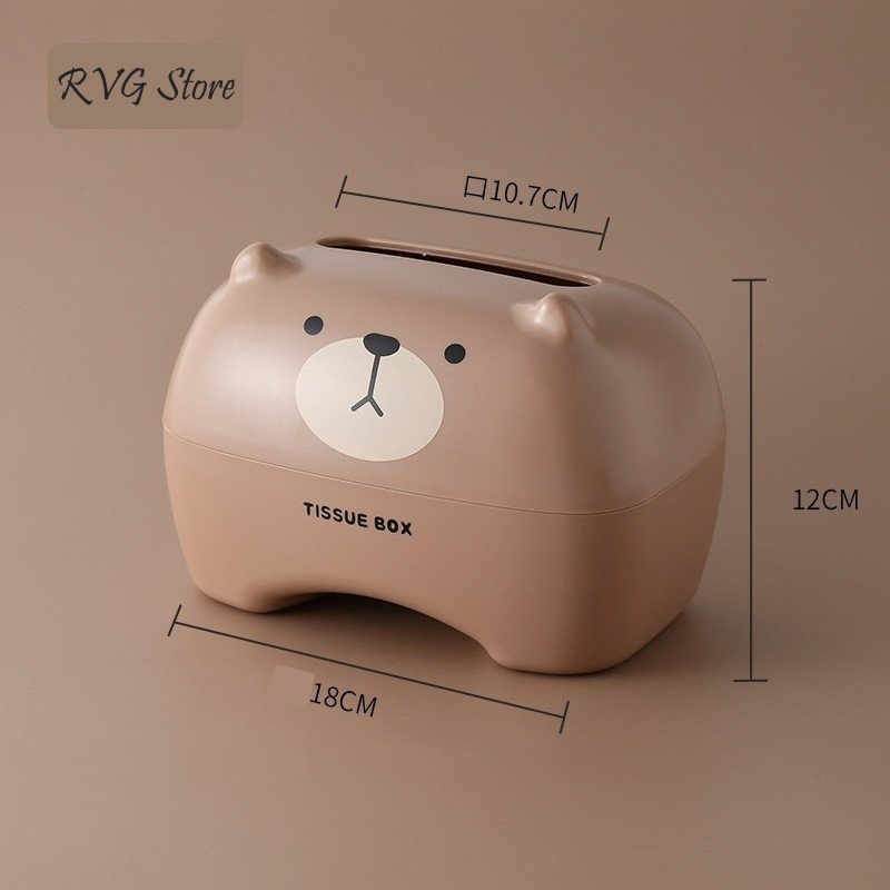 Hộp đựng giấy ăn nhựa cao cấp phong cách dễ thương, bảo quản giấy ăn tốt và an toàn