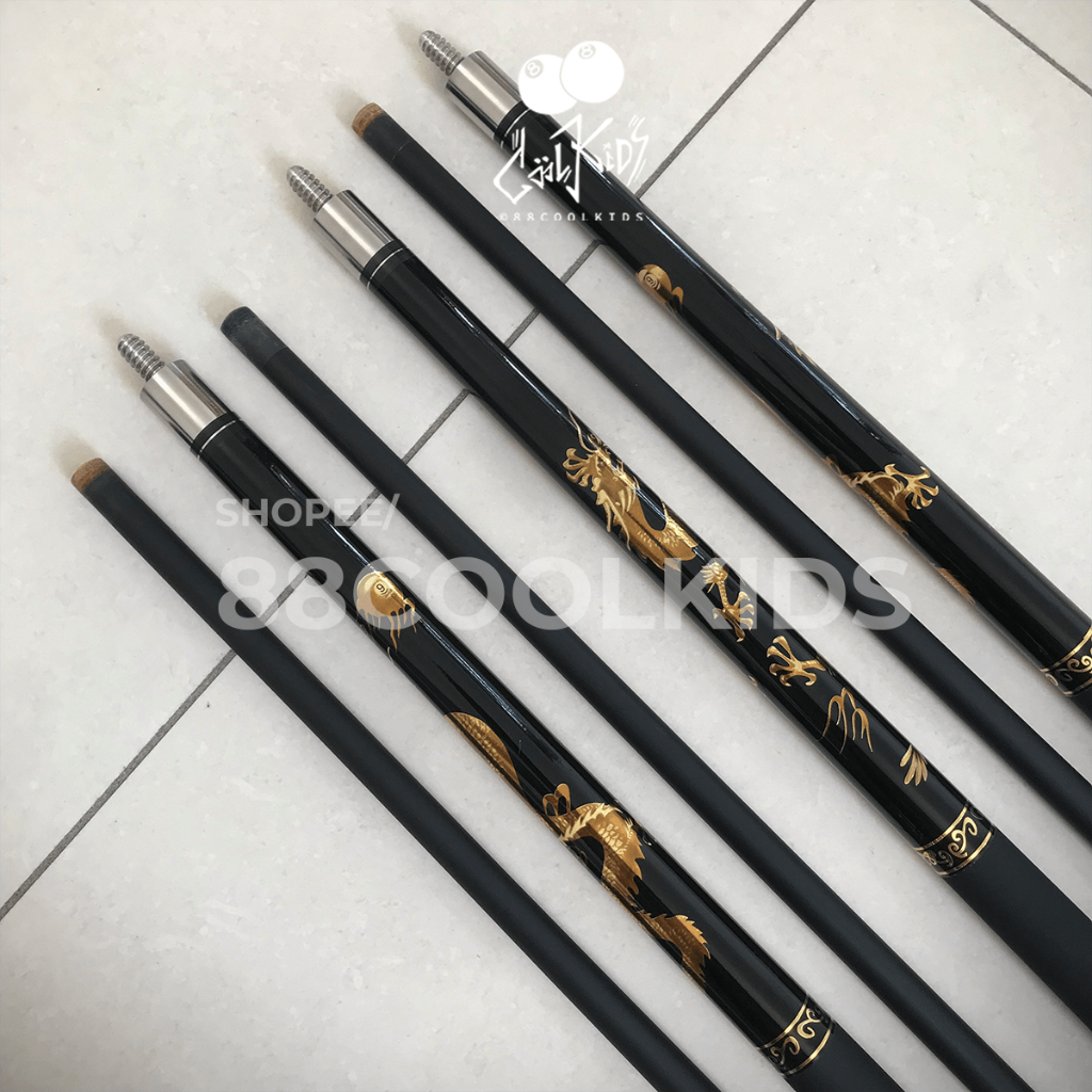 Cơ Bida Lỗ Phủ Carbon Cá Nhân New 2023 - Gậy Bi A Lỗ Cacbon CLB 550g Đầu Tẩy 13mm