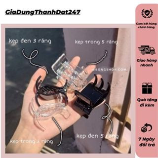 Kẹp càng cua 5 răng màu trong
