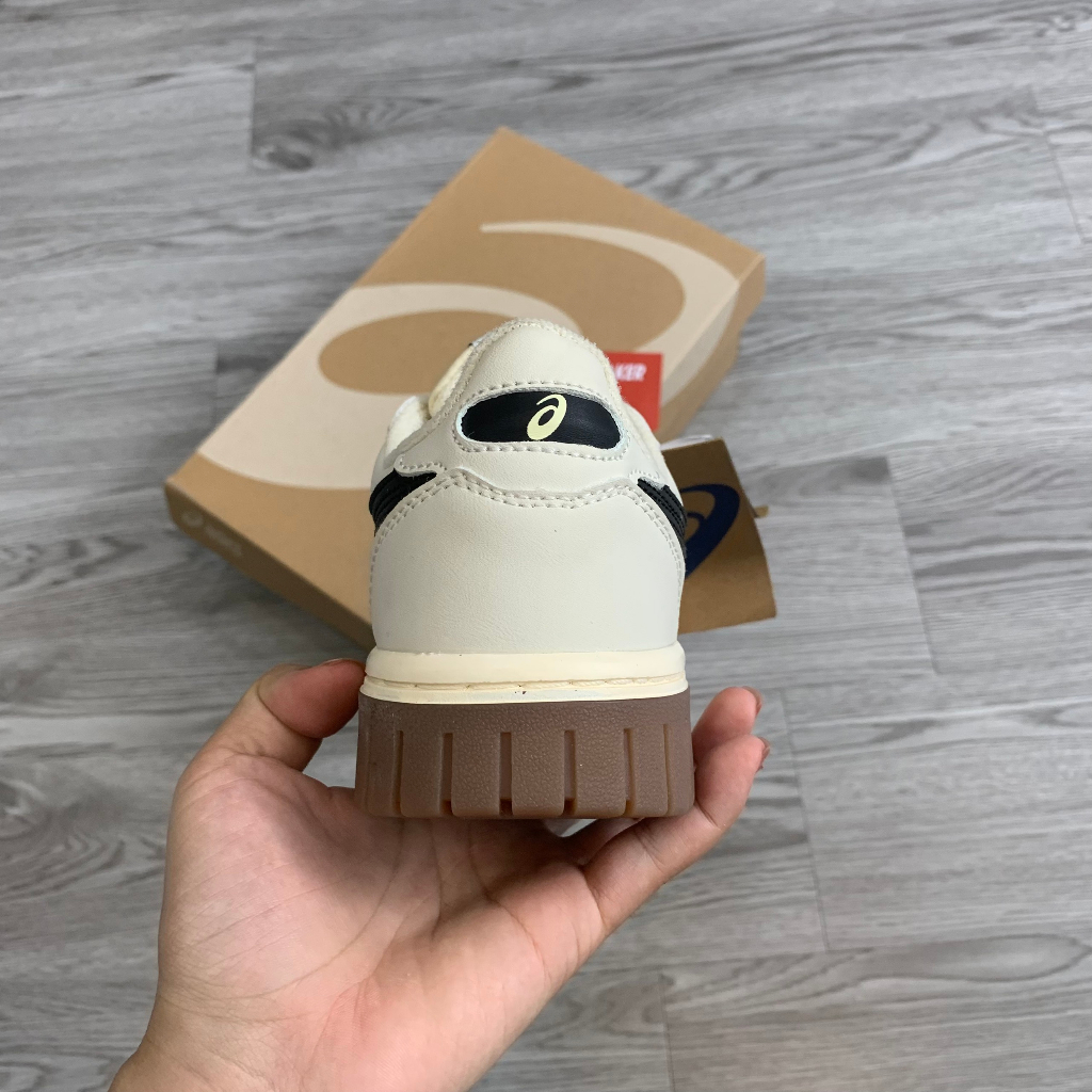 Giày Thể Thao AsicsCourt MZ Cream Black Gum , giày kem đen Full Box - NICE SNEAKER | Chất lượng siêu cấp.
