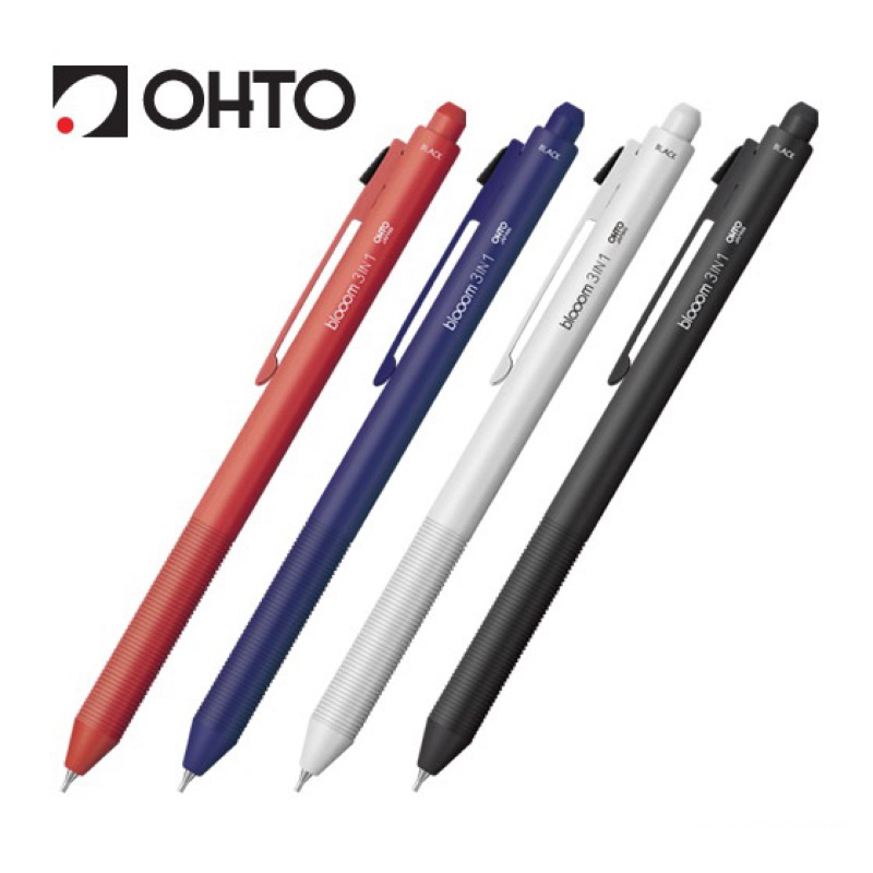 Bút bấm đa năng OHTO Bloom 3 in 1 MF-25B3 chính hãng Nhật Bản