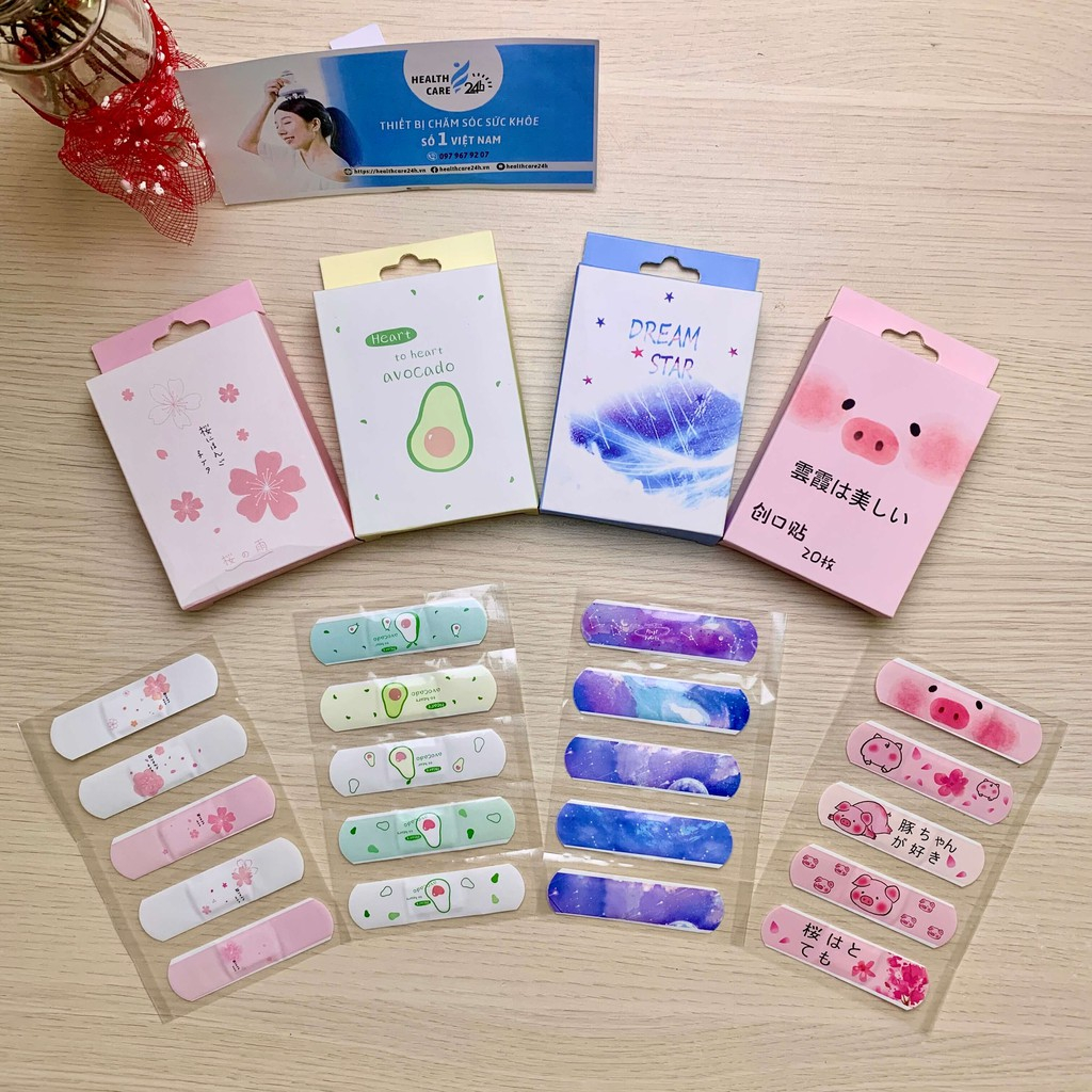 Hộp 20 Băng Dán Vết Thương Urgo Họa Tiết Cute - Băng Gâu Cute - Hộp 20 Miếng