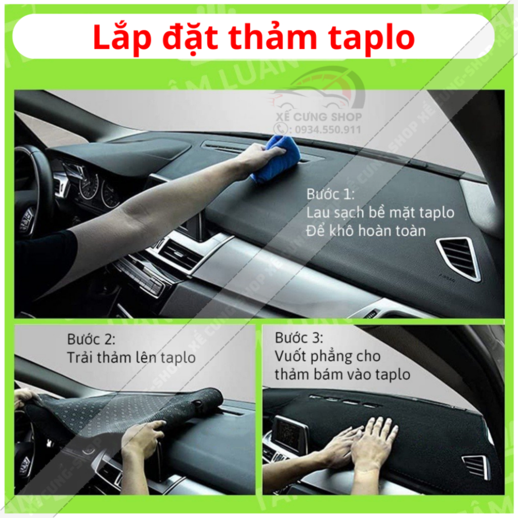 Thảm phủ taplo xe Mitsubish GRANDIS 2004-2010 cao cấp chống nóng