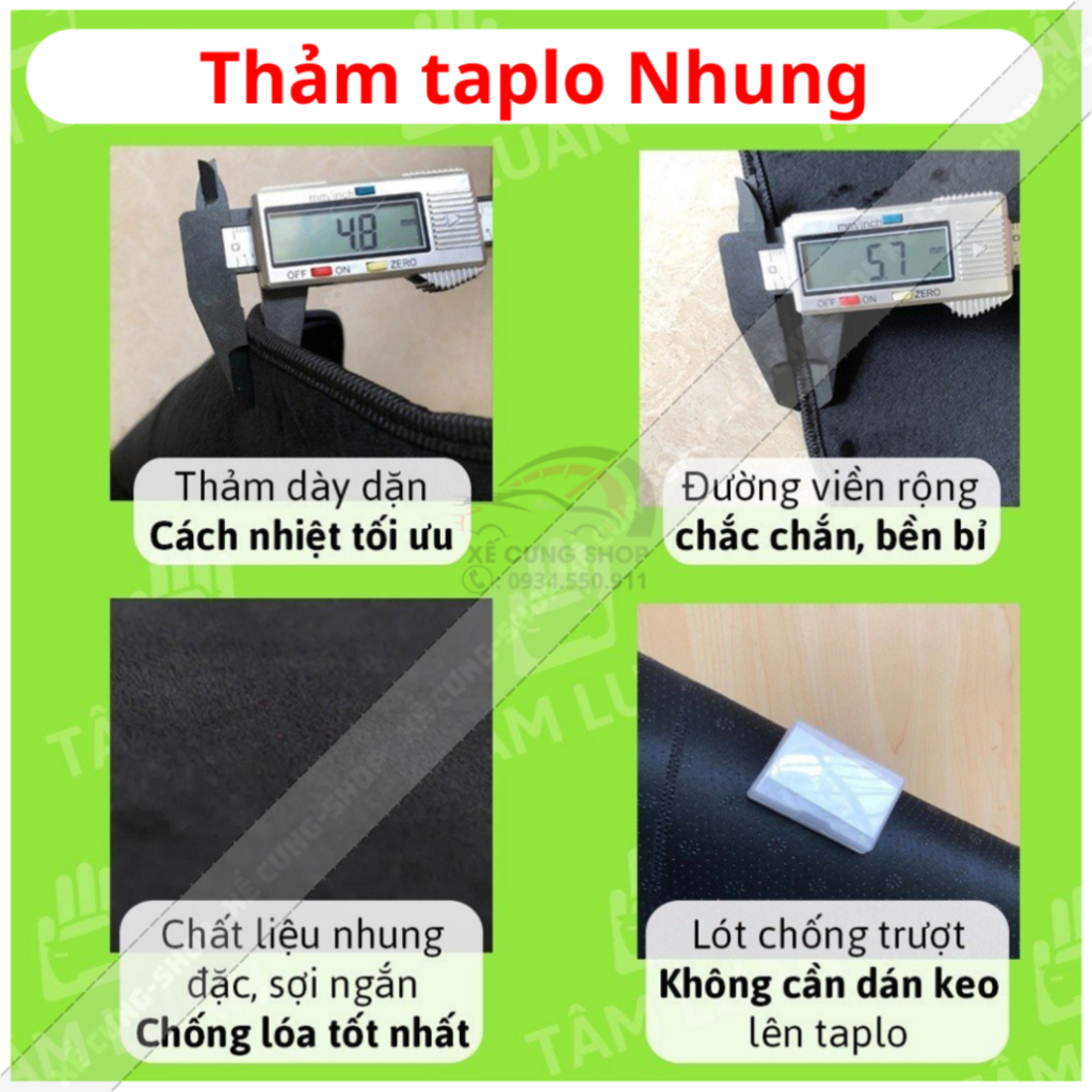 Thảm phủ taplo xe Mitsubish GRANDIS 2004-2010 cao cấp chống nóng