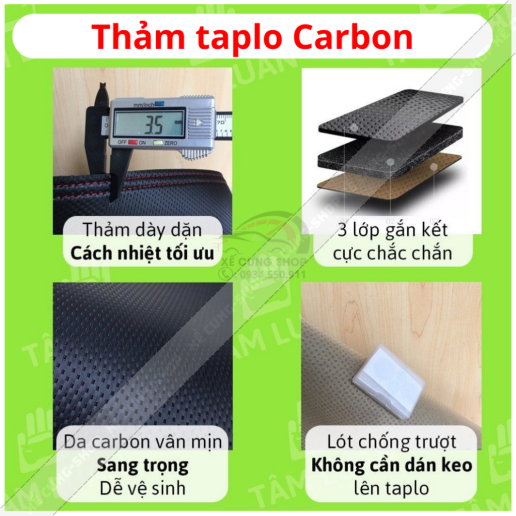 Thảm phủ taplo xe Mitsubish GRANDIS 2004-2010 cao cấp chống nóng